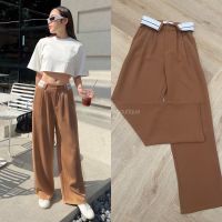 New drops!!??? folded trouser (S,M,L : 390฿ฟรีส่ง) สีใหม่ค่า ปังไม่ไหว เปิดตัว rare item กางเกงเอวสูงขายาว ทรงกระบอกใหญ่