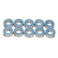 10Pcs/lot Rubber Sealed MR115RS Ball Bearings High Quality Wheel Hub Ball Steel Bearings 5*11*4mm Blue Axles  Bearings Seals