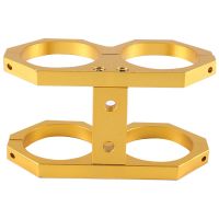 Gold 55-70mm Aluminum Dual Fuel Pump Clamp Cradle Mounting Bracket for 044 Fuel Pump