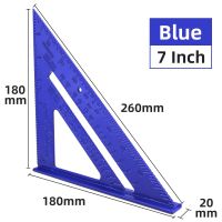 【✆HOT】 EEDA MALL ไม้บรรทัดสามเหลี่ยมชุดไม้อลูมิเนียมอัลลอยด์7นิ้วเกจวัดเครื่องมือช่างไม้สี่เหลี่ยมโปรแทรคเตอร์วัดมุมไม้บรรทัดสามเหลี่ยม