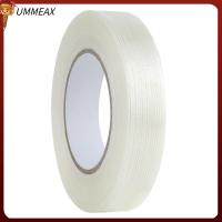 UMMEAX 1inx55yds เทปรัดเส้นใย มีการยึดเกาะสูง ทนทานสำหรับงานหนัก เทปโปร่งใส เทปบรรจุภัณฑ์ เทปเส้นใย บรรจุหนักมาก