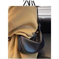 【hot seller】 ZARA high-end sense niche bag womens new fashion casual shoulder Messenger 2023 all-match dumpling