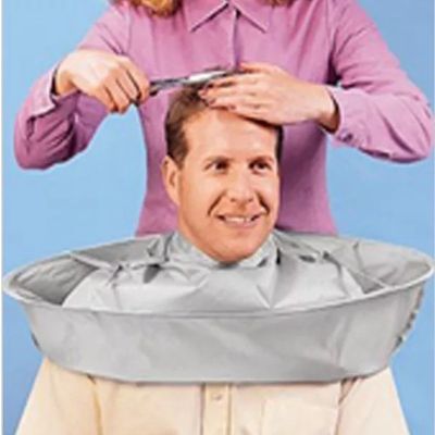 Creative DIY Apron Hair Cutting Cloak Coat Salon Barber Stylist Cape Umbrella Haircut Cloak Hairdressing Home Cleaning Protector Aprons