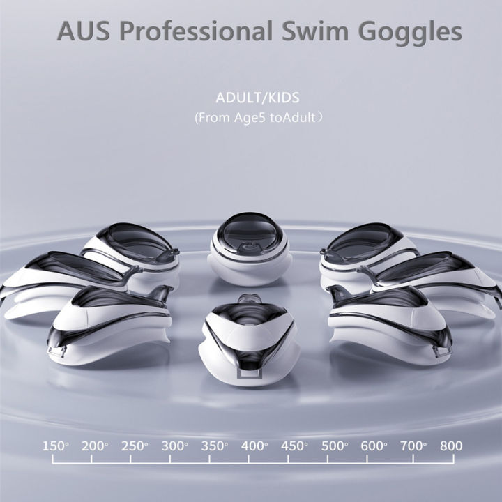 aus-แว่นตาว่ายน้ำสำหรับเด็กที่มีพลัง-สายตาสั้นองศา-สีขาว-แว่นตาว่ายน้ำ-googles-ป้องกันหมอก
