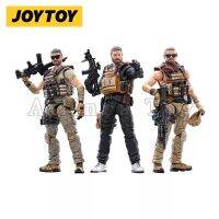 JOYTOY 1/18ตุ๊กตาขยับแขนขาได้ (3ชิ้น/เซ็ต) คอลเลกชั่นอะนิเมะไม่ยอมใครง่ายๆสามคนแบบทหาร Gratis Ongkir