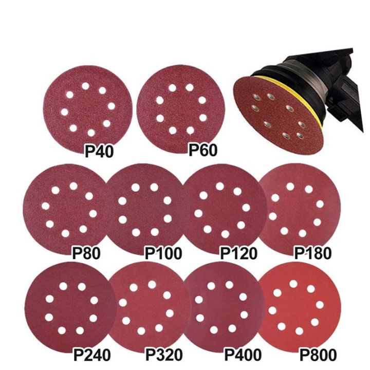 10pc-5inch-125mm-round-sandpaper-disk-sander-disc-40-60-80-100-240-320-800-grit-hook-and-loop-sanding-grinding-disc-polish