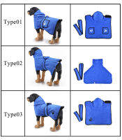 2023 Super Absorbent เสื้อคลุมอาบน้ำผ้าขนหนู Dog Drying Coat ไมโครไฟเบอร์ผ้าเช็ดตัวชายหาดสำหรับสุนัขขนาดกลางขนาดใหญ่ Fast Dryhot