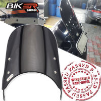 Universal Windscreen Pare-brise For 7" Round Headlights Deflectors Windshield Motorcycle Accessories Spoiler Parts Pare Brise