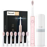 hot【DT】 Fairywill Electric Toothbrush E11 USB Rechargeable 8 Heads Adult