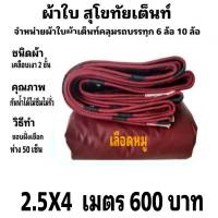 ผ้าใบผ้าเต็นท์ เงา2ชั้น ขนาดใช้ทั่วไป  2.5X4เมตร 600 บาท