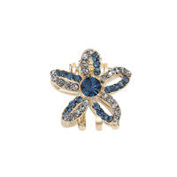 CHIMERA Stylish Small Metal Hair Claw For Women Crystal Flower Hair Clips Crab Pin Barrettes Hair Accessories Fashion Jewelry