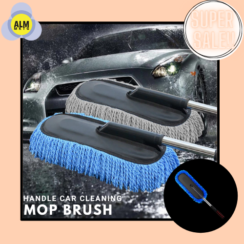 Microfiber Car Duster Wash Mop with Extendable Handle for Exterior and  Interior, Lint Free – Scratch Free Cleaning Brush
