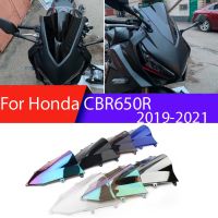 ♧ปั่นจักรยาน☎กระจกบังลมสำหรับฮอนด้า CBR650R CBR650 CBR 650 R 650R 2019-2022อุปกรณ์เสริมมอเตอร์ไซค์กระจกบังลมบอลลูนคู่อุปกรณ์เสริม Fairing Deflector