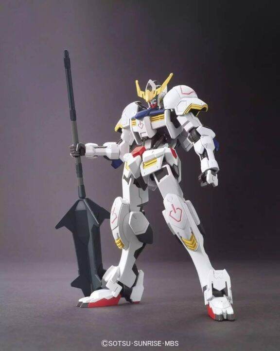 โมเดล-bandai-g-ndam-b001-hg-barbatos-mace-katana-1-144ฟรีหุ่นประกอบตุ๊กตาขยับแขนขาได้หุ่นของเล่นและของสะสม