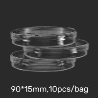 ✔☑☫ yebeitao04512 10Pcs 90mm Petri Dishes Plate Bacterial Yeast with Lids Laboratory Lab Supplies