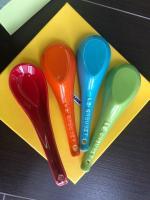 Le Creuset France Cool Color Ceramic Rainbow Spoon 14cm Household Soup Spoon Spoon, Dessert Cute Spoon Set Gift