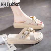 NH Fashion ้องเท้าผูหญิง รองเท้าแตะลิ่ม รองเท้าแตะเสริมส้นผู้หญิง หลากหลาย เบาเป็นพิเศษ ด้านล่างสบาย การตัดเย็บที่ดี B28G17H 42Z231021