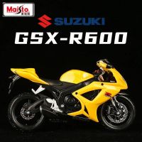 Maisto 1:12 Suzuki โมเดลรถมอเตอร์ไซค์,GSX-R600อัลลอยด์รถจักรยานยนต์กีฬาถนนตายจำลองตุ๊กตาคริสต์มาสกวางเรนเดียร์เด็กผู้ชาย