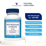 Viên uống giảm sưng đau gút THE VITAMIN SHOPPE Potassium Citrate bổ sung kali 100 viên thumbnail