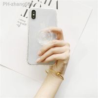 Transparent Folding Expanding Lazy Bracket Mobile Phone Stand Grips Holders Blank Silicone Hard Griptok For Iphone Huawei Xiaomi