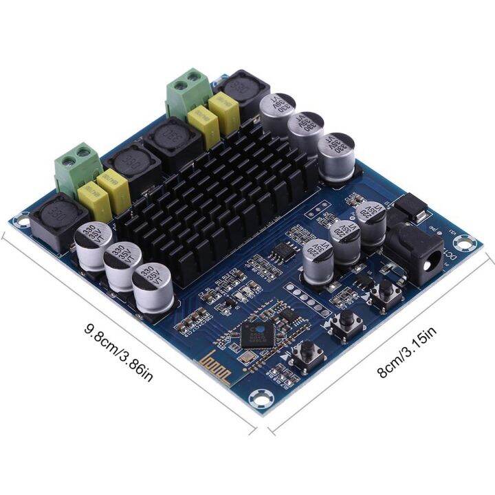 xh-m548เครื่องขยายเสียงพลังสูงดิจิตอลบอร์ดสองช่องโมดูลเครื่องขยายเสียง-tpa3116d2-dc12-24v-ที่รองรับบลูทูธ