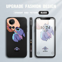 Case4you สำหรับ OPPO Reno10 Pro 5G เคสลายการ์ตูนโทรศัพท์ดีไซน์ตะกละด้านข้างขอบสี่เหลี่ยมของเหลวปลอกซิลิโคนคลุมทั้งหมดเคสกล้อง