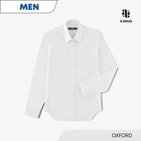 À NOUS - MEN SHIRT - Slim Fit - Oxford (White) / เสื้อเชิ๊ต ทรงพอดีตัว ผ้าอ๊อกฟอร์ต สีขาว