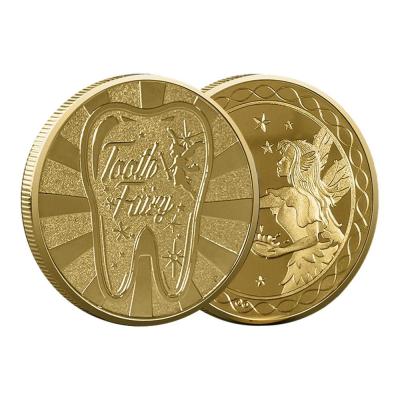 เหรียญฟันที่แข็งแรงเหรียญที่ระลึกฟันมอบของขวัญสนุกคอลเลกชันเหรียญที่ระลึกสำหรับฟันที่หายไปเด็กๆ LYB3816ธนาคารเงิน