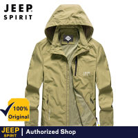 JEEP SPIRIT เสื้อแจ็กเก็ตผู้ชาย,เสื้อแจ็กเก็ตผู้ชายขนาดใหญ่มีฮู้ดลำลองธุรกิจกีฬาเสื้อแจ็คเก็ตบอมเบอร์ใหม่ฤดูใบไม้ร่วง2022 5XL