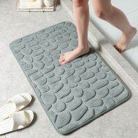 หน้าแรก Bath Mat Memory Foam Mats Non-Slip Absorbent Washable Rug Toilet Floor Mat Coral Fleece ห้องอาบน้ำพรม Water Absorption