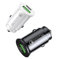 48W Mini Dual USB type-c Car Charger Adapter Mobile Phone USB Car-charger Auto Charge 2 port for iphone Samsung xiaomi