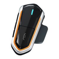 【LZ】▣☃☇  Motocicleta Bluetooth Compatível Capacete Headset Intercomunicador sem fio Redução de Ruído 450mAh 300m