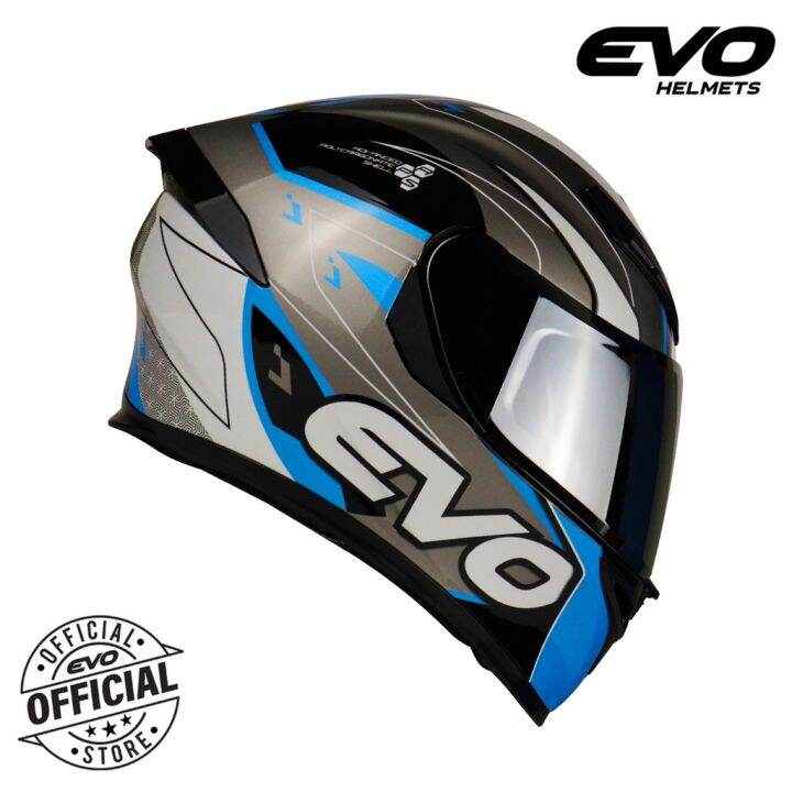 Helmet EVO GSX 3000 SABER Full Face Dual Visor Helmet with Free Clear