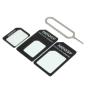 Thẻ SIM Micro Nano Noosy 4 Trong 1 Bộ Chuyển Đổi Que Chọc Cho 5 5S Cho 6