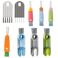 【CC】✻♝  Multifunctional 3 In 1 Cup Cleaning Brushes Rotatable Mouth Bottle Cap Household Groove