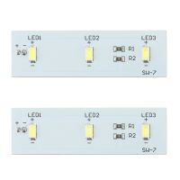 2X for Refrigerator LED Light Strip Bar Replacement for Refrigerator ZBE2350HCA SW-BX02B Repair Part