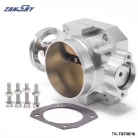 Aluminum Silver 70MM Throttle Body For Honda Civic Acura Integra B16 B18 EK EG Intake Manifold TK-TB70B16