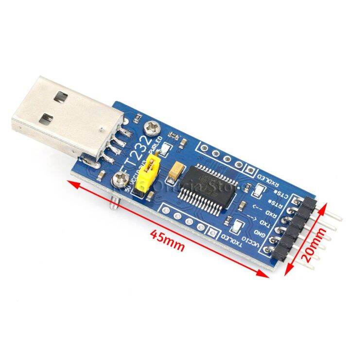 FT232 USB UART Board (Type A) FT232R FT232RL To RS232 TTL Serial Module ...