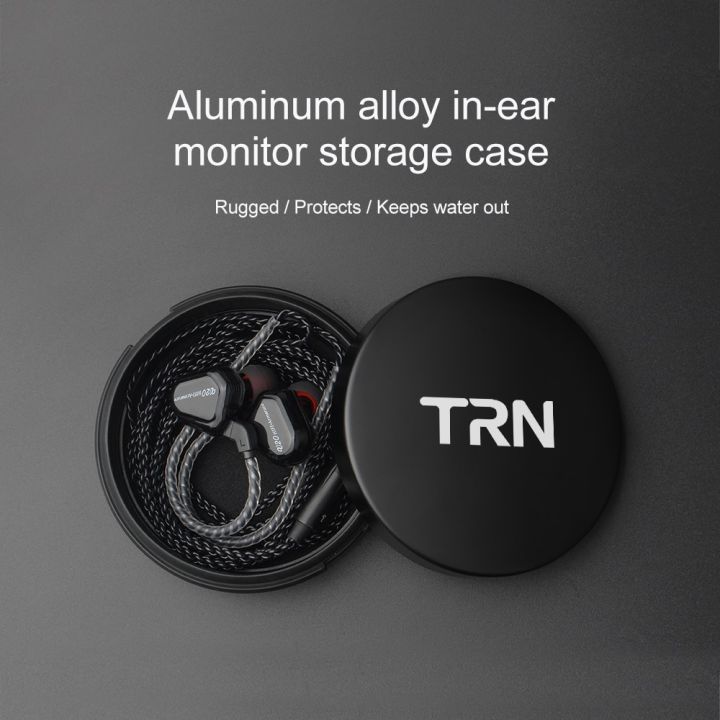trn-อะลูมินัมอัลลอยหูฟังชนิดใส่ในหูถุงเก็บของหูฟังอุปกรณ์เสริมหูฟังแบบพกพาคุณภาพสูงกล่องกระเป๋าสำหรับ-v30-v80