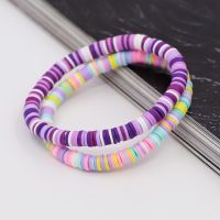 Bracelets for Women Boho Jewelry Colorful Polymer Clay Multicolor Combination Bracelet Wrist Accessories Female Girls Gifts Wireless Earbuds Accessori