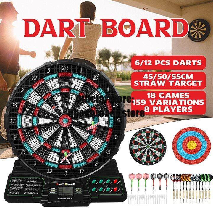 8 Games and 159 Variations Electronic Dartboard Darts Game Set