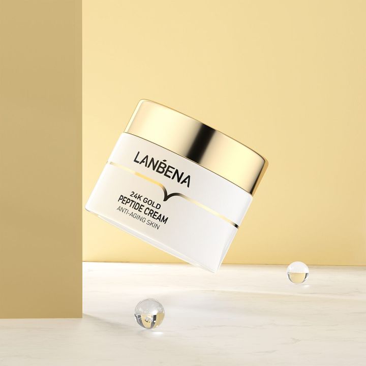 lanbena-ครีมบำรุงหน้ากรดไฮยาลูโรนิค-สูตรริ้วรอย-ยกกระชับ-peptide-anti-wrinkle-facial-cream