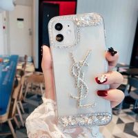 เคสโทรศัพท์ติดเพชรระยิบระยับแฟชั่นหรูหราพลอยเทียมสำหรับ IPhone 14 15 Pro Max 14/15 Plus เคสกันกระแทกกันกระแทกสำหรับ IP 11 12 13 Pro Max ปกเงา