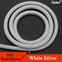 1/5/10M Wh-SR PET Braided Wire Sleeve 2 4 6 8 10 12 16 20 25mm Tight High Density Insulated Cable Protection Expandable Sheath