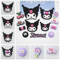 RECRUSH 5ชิ้นเครื่องประดับอัญมณี Kuromi DIY เสน่ห์3D ตุ๊กตาปะแต่งพวงกุญแจ Kawaii Handcraft Aksesoris Sepatu