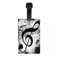 Music Note Luggage Tag for Suitcase Suitcase Identifiers Name Labels Card Women Men Kid Travel 【AUG】