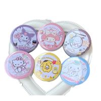 1Pcs Sanrioed Anime My Melody Cinnamoroll Cartoon Cute Brooch Round Pins Backpack Fashion Jewelry Gift for Friends Student