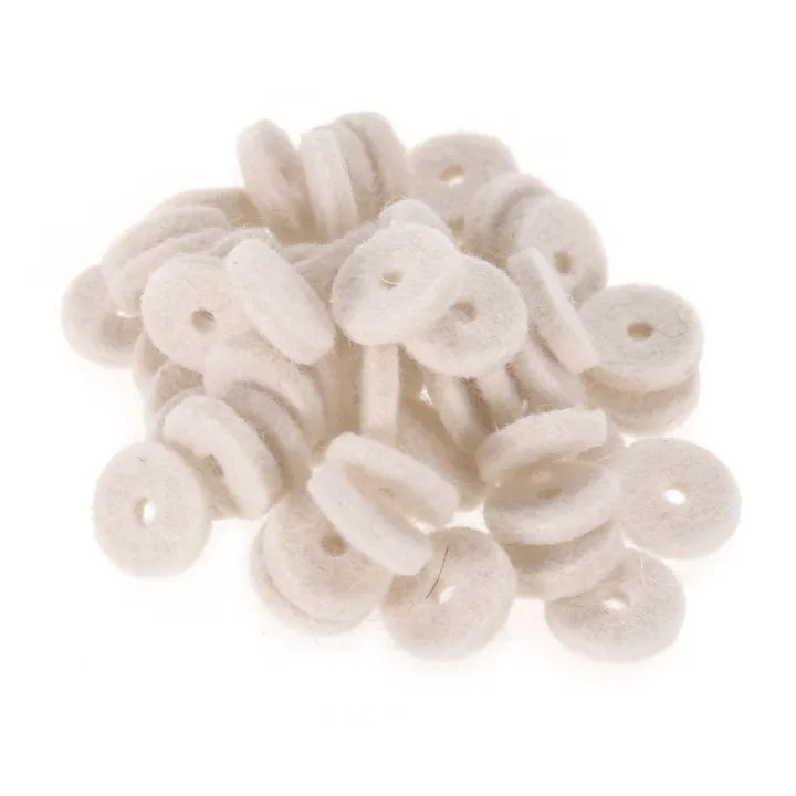 50pcs Acoustic Guitar Felt Washers Guitar Strap Felt Button Washers