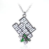 Muti-Pendant Game GTA V Grand Theft Auto 5 Necklace Long Neck Chain Women Men Necklaces Fashion Choker Jewelry Gift Accessories