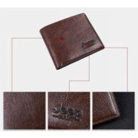 Men Jeep Leather Mens Casual Card Bag Fashion R Wallets Purse Wallet